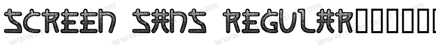 Screen Sans Regular字体转换